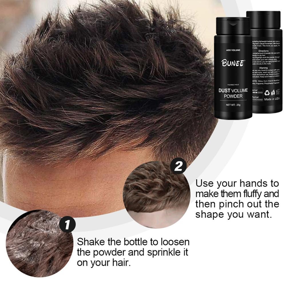 Hair Volume Powder For Men Women Oil Control LongLasting Fluffy Styling 5