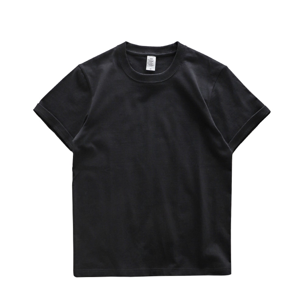 Oversized Cotton TShirt For Men Casual Summer Solid Color Short Sleeve Tee 8