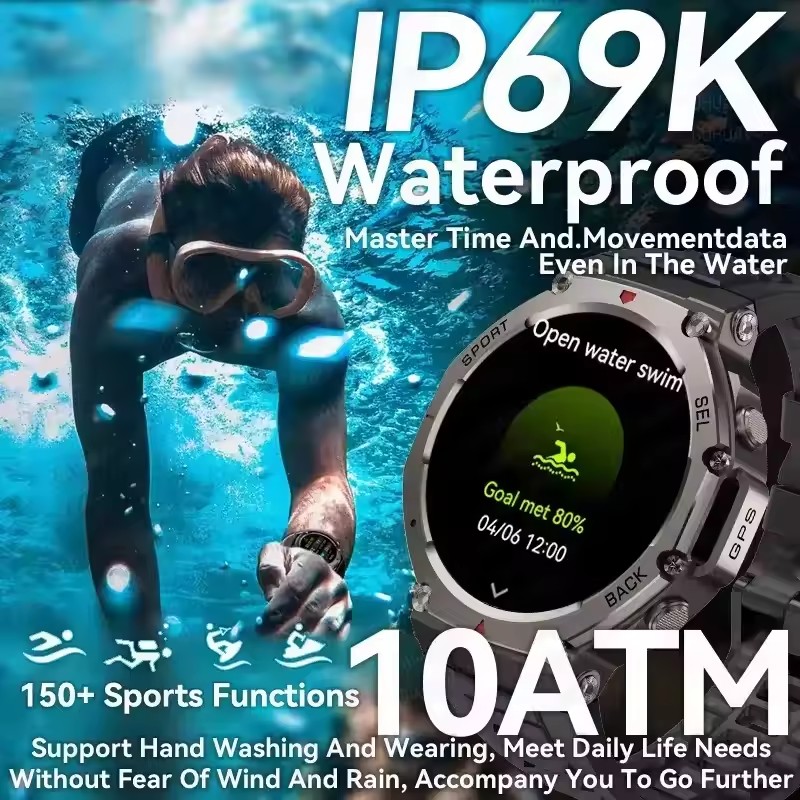 Military Smartwatch With Bluetooth GPS Waterproof Adventure Watch 2