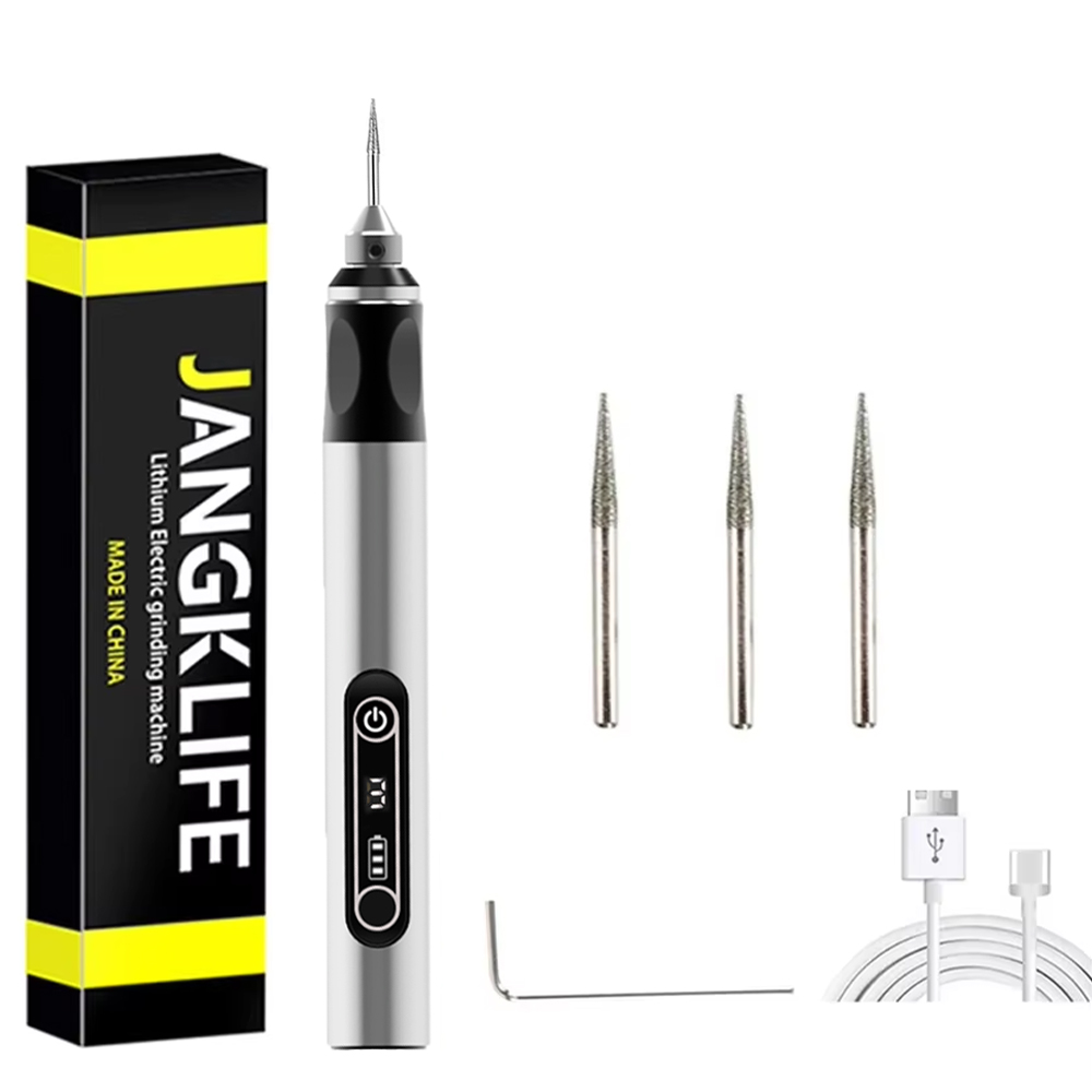 USB Cordless Rotary Tool Kit Portable Engraving Pen For Jewelry Metal Glass DIY Projects 7