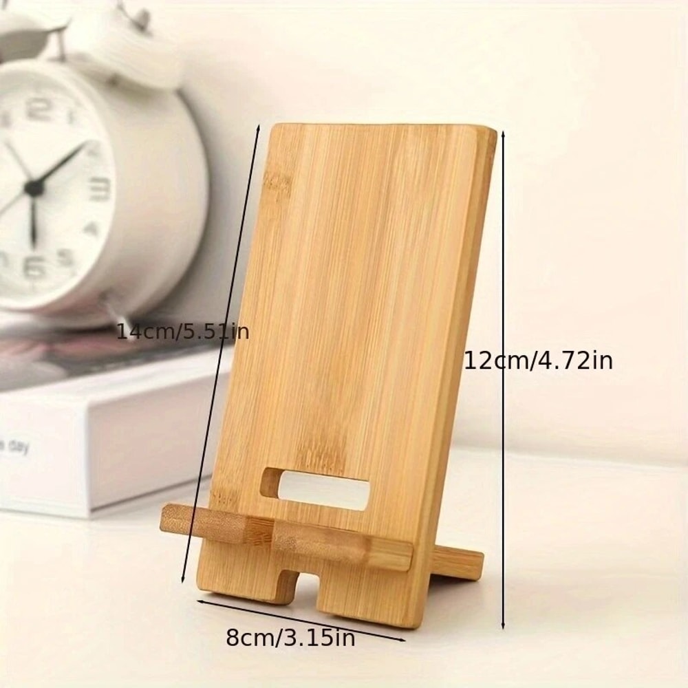 Elegant Solid Wood Mobile Phone Charging Stand Multi-Functional Tablet & Sewing Supplies Organizer for Home and Office