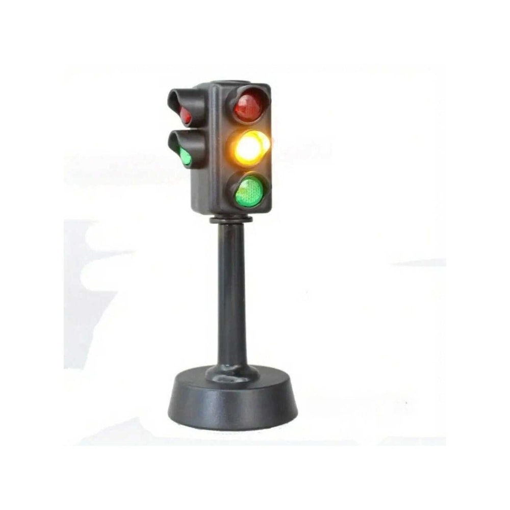 Mini Traffic Signs Road Light Block Puzzle Toy Kids' Safety Education Traffic Light Set