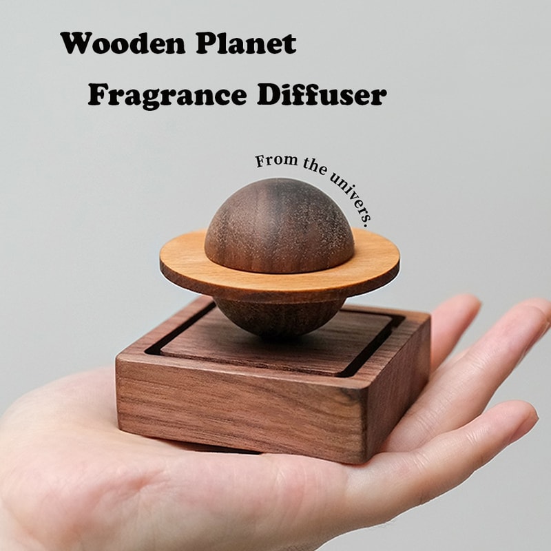 Wooden Jupiter Diffuser Scented Home Decor & Fresh Air Essential Oil Diffuser for Dorms & Gifts