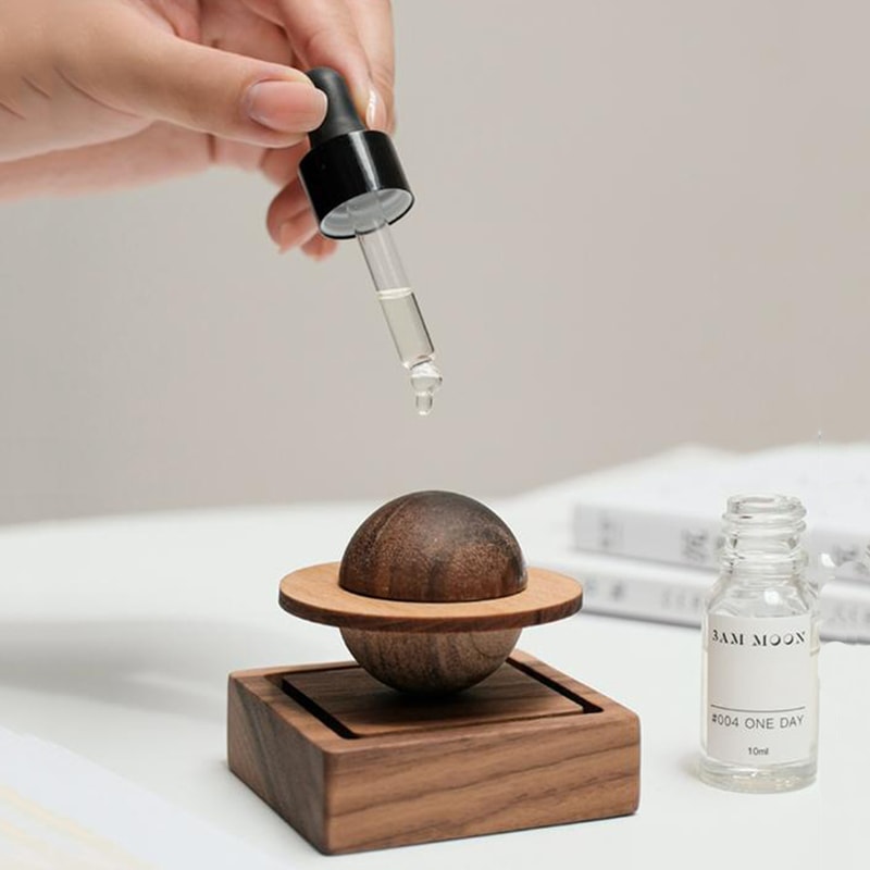 Wooden Jupiter Diffuser Scented Home Decor & Fresh Air Essential Oil Diffuser for Dorms & Gifts