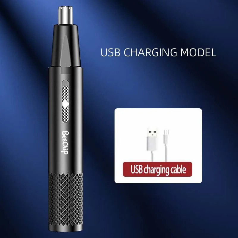 USB Rechargeable Nose Ear Hair Trimmer For Men And Women Metal Electric Shaver 4