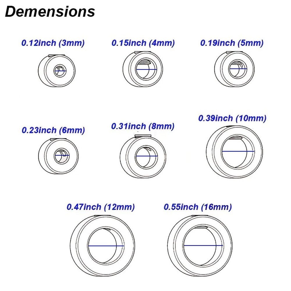 Adjustable Drill Stopper Collar Set Precision Woodwork Depth Control For Drilling Shaft Positionin 2
