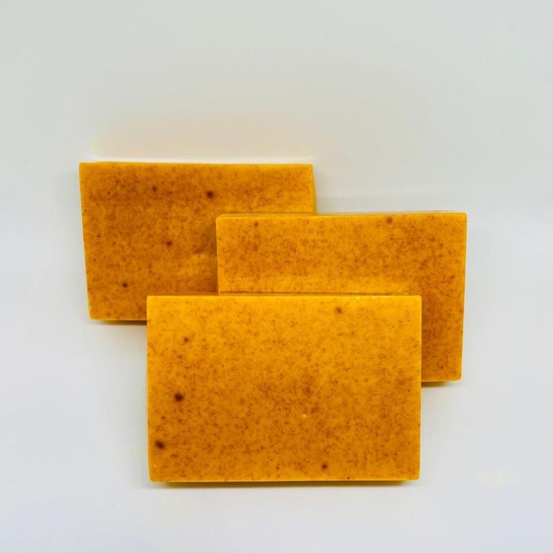 Turmeric Kojic Acid Soap – Handmade Lemon Infused Facial & Shower Soap for Glowing Skin