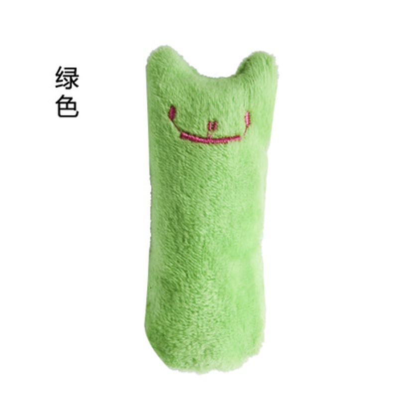 Interactive Catnip Chew Toy For Cats Funny Plush Bite Vocal Toy For Kitten Teeth Grinding Claws 1