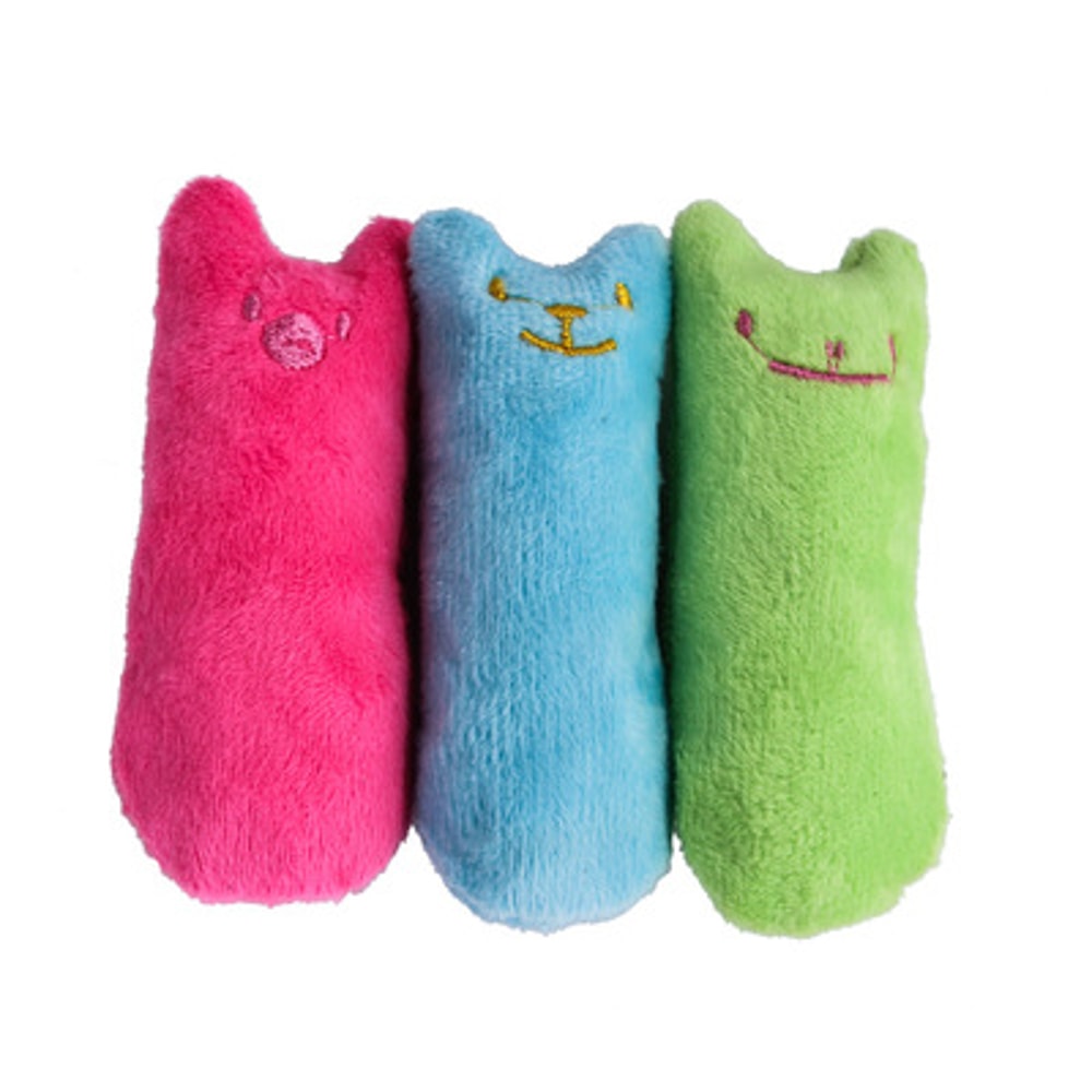 Interactive Catnip Chew Toy For Cats Funny Plush Bite Vocal Toy For Kitten Teeth Grinding Claws 3