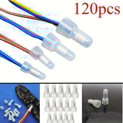 closed end crimp cap wire connectors for awg gauge terminals – secure, reliable, and easy installation