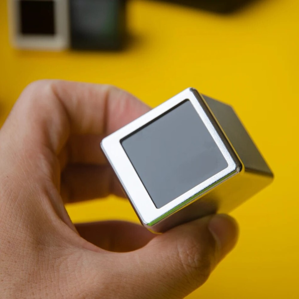 Super Cool Mini WiFi Weather Clock with IPS LCD Screen Digital Desk Gadget for Modern Home Decor