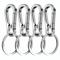Durable Metal Carabiner Clip Keychain Sturdy Hook Holder for Car Keys, Key Rings & Organizers