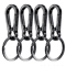 Durable Metal Carabiner Clip Keychain Sturdy Hook Holder for Car Keys, Key Rings & Organizers