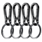Durable Metal Carabiner Clip Keychain Sturdy Hook Holder for Car Keys, Key Rings & Organizers