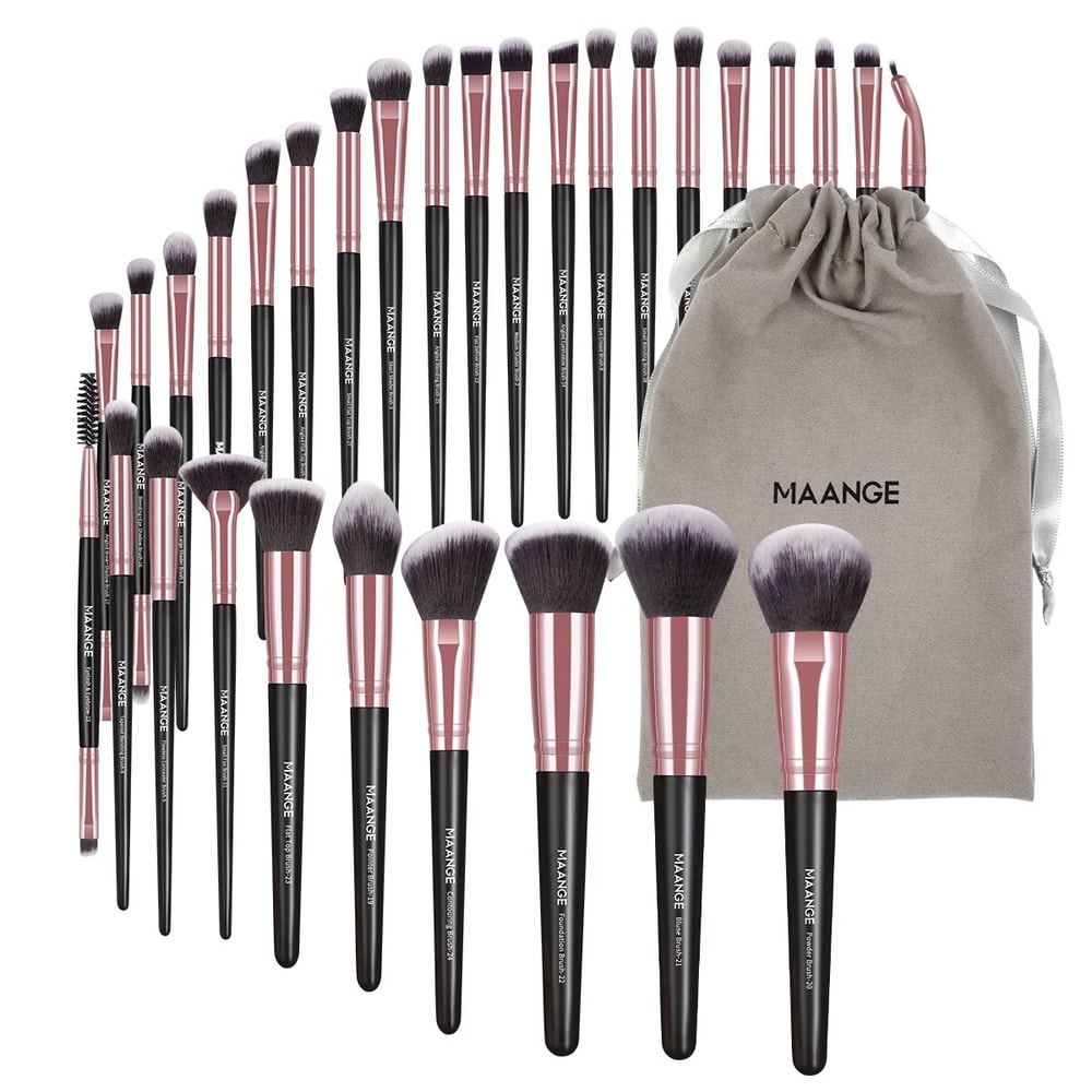 Professional Makeup Brush Set With Foundation Concealers Eye Shadows Powder Blush Blending Brushes 11