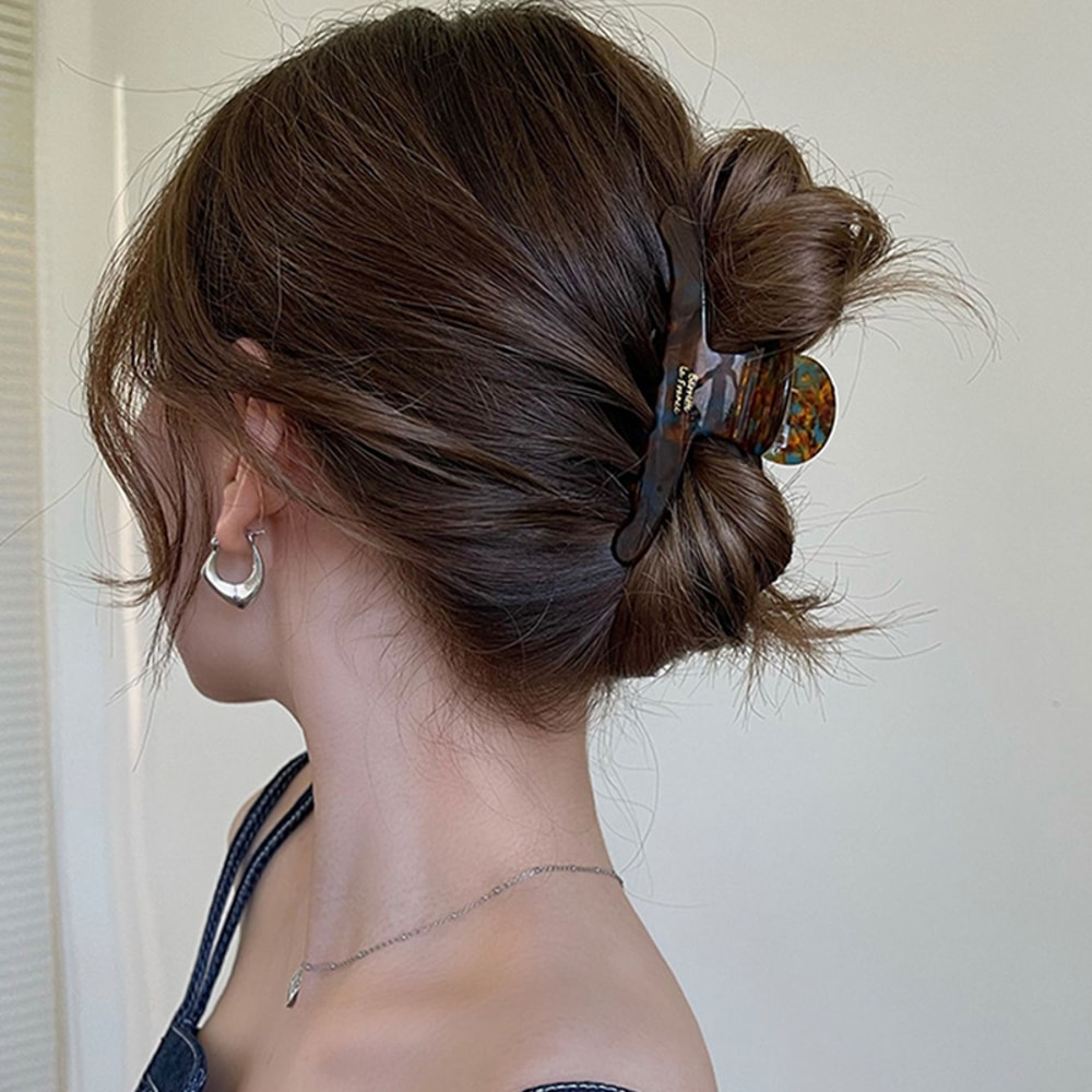 Elegant Acetate Hair Claw for Women Vintage Fashion Hair Clip, High-Grade Lady Hair Accessories