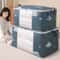 Large Capacity Clothes Storage Bag Organizer Reinforced Handle, Foldable, Sturdy Zipper Ideal for Bedding & Blankets