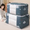 Large Capacity Clothes Storage Bag Organizer Reinforced Handle, Foldable, Sturdy Zipper Ideal for Bedding & Blankets