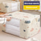 Large Capacity Clothes Storage Bag Organizer Reinforced Handle, Foldable, Sturdy Zipper Ideal for Bedding & Blankets