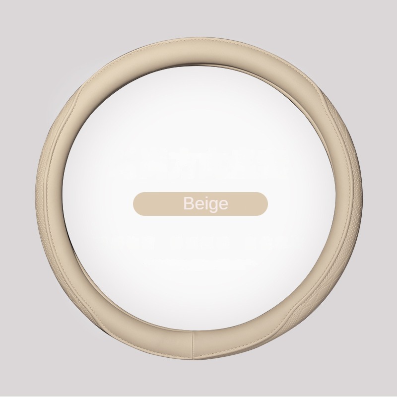 Napa Leather Car Steering Wheel Cover Nonslip Breathable Universal Fit For Enhanced Grip And Comfo 10