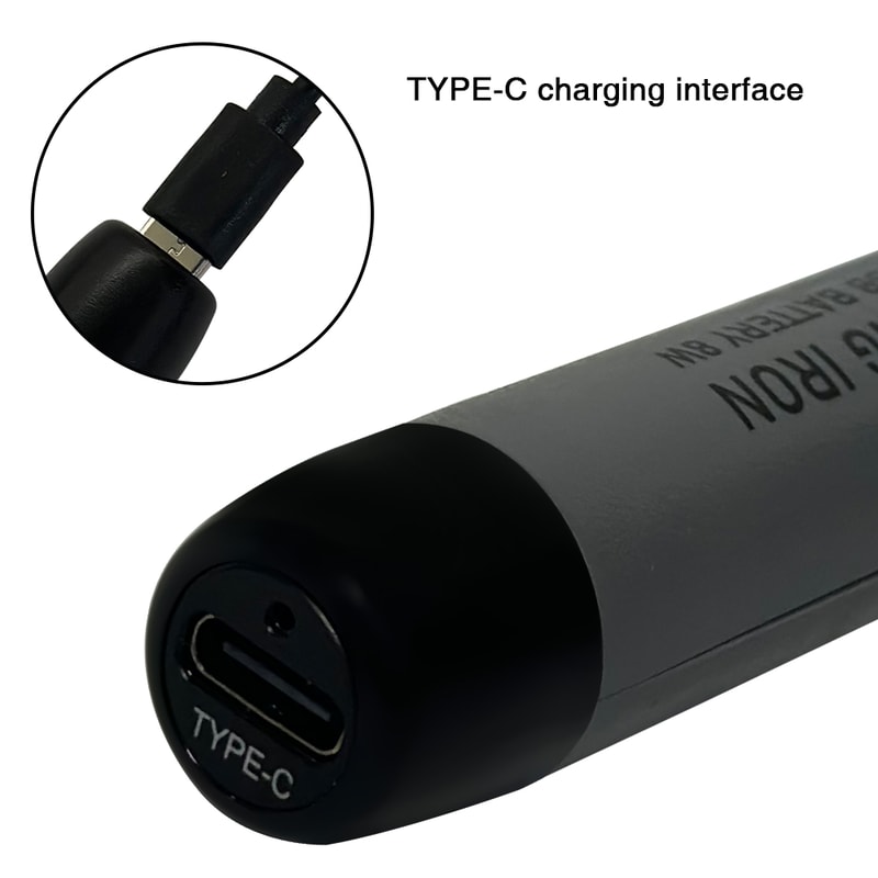 Portable USB Soldering Iron Set Mini Adjustable Temperature TypeC Interface 4