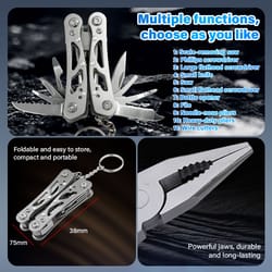 multi-tool pocket knife pliers compact folding survival tool for outdoor, hunting, and tactical use