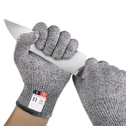 hppe scratch resistant gloves for kitchen & garden use | safety protection for glass cutting