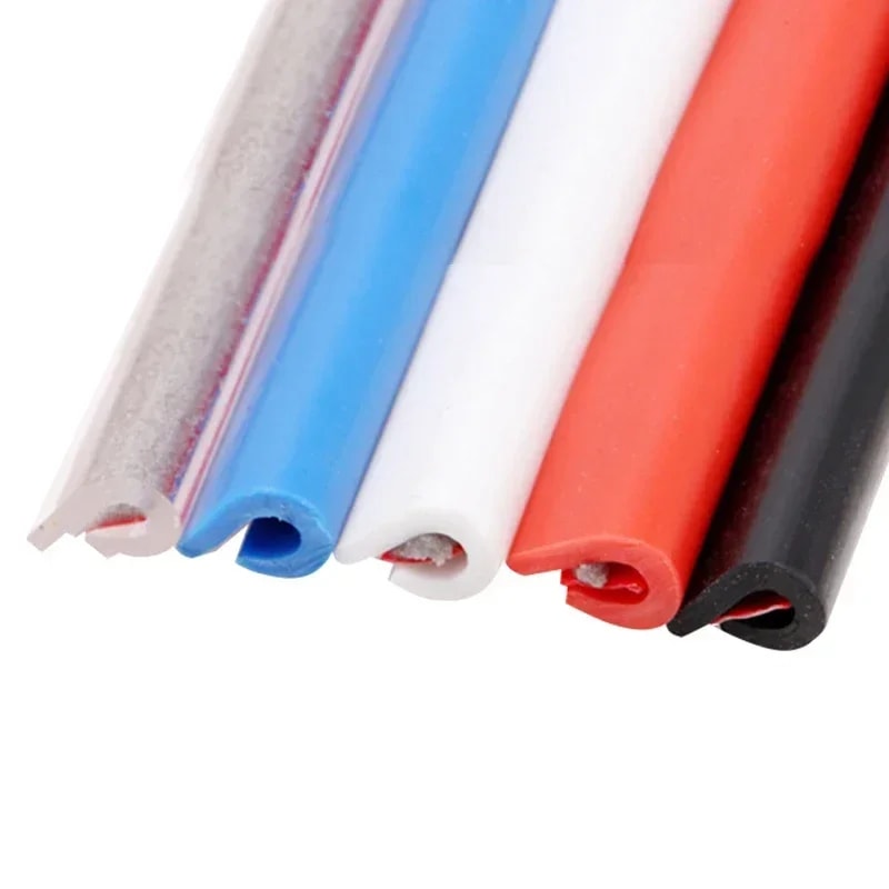 Car Door Edge Scratch Protector U-Type Rubber Moulding Trim | Auto Adhesive Side Guard Sticker for Protection