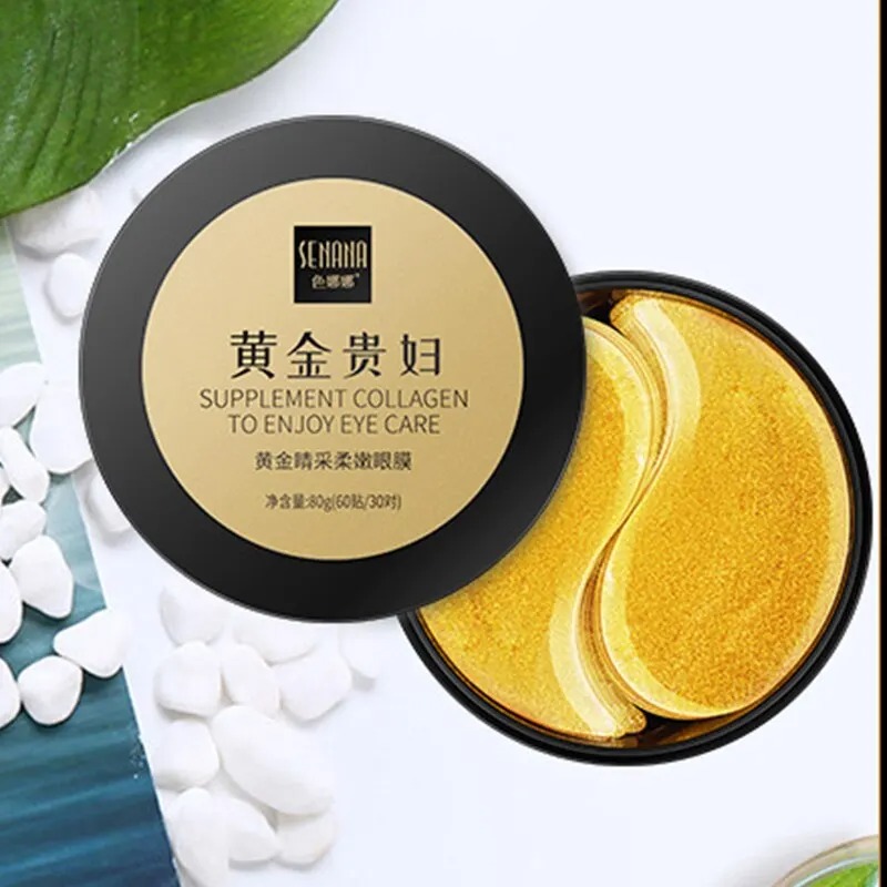Golden Moisturizing Collagen Eye Mask for Nourishing & Relieving Eye Fatigue Korean Skin Care