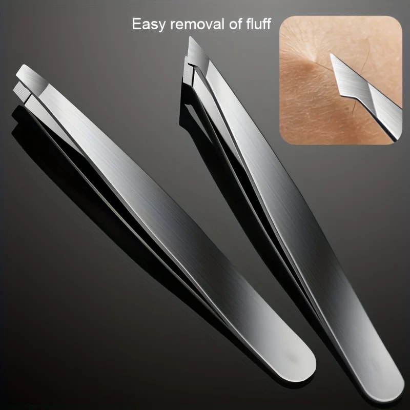 Professional Eyebrow Tweezers Set for Precision Hair & Splinter Removal