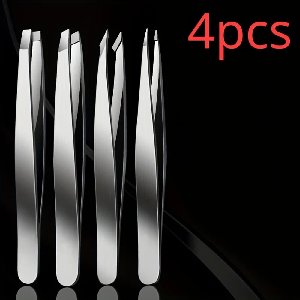 Professional Eyebrow Tweezers Set for Precision Hair & Splinter Removal