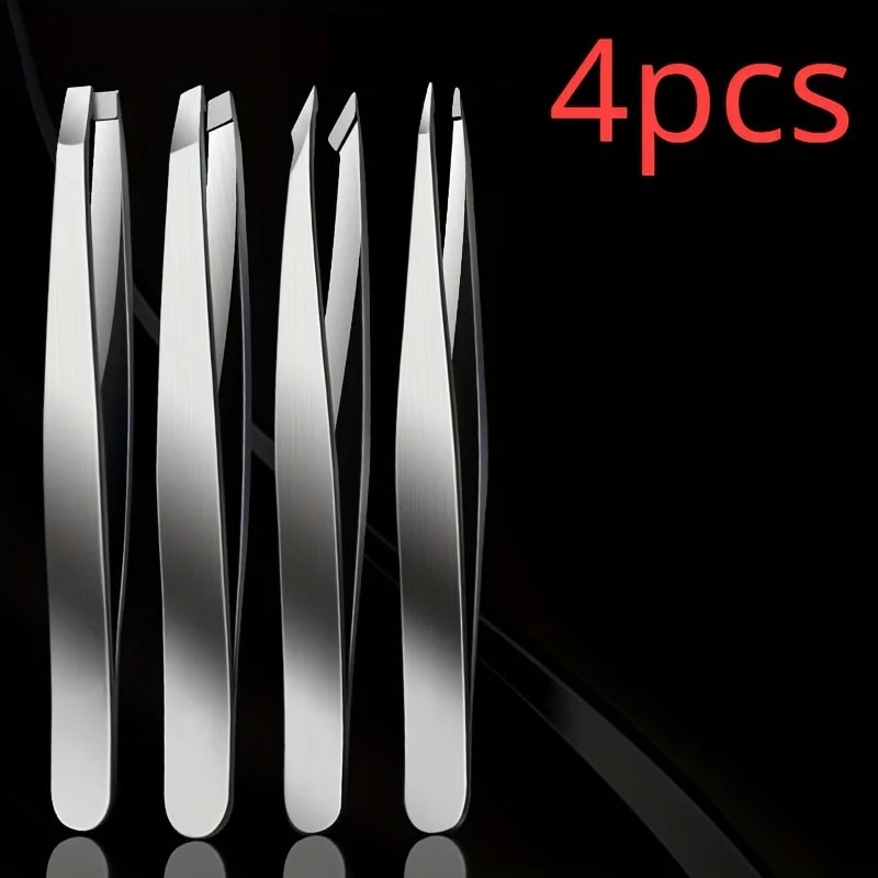 Professional Eyebrow Tweezers Set for Precision Hair & Splinter Removal