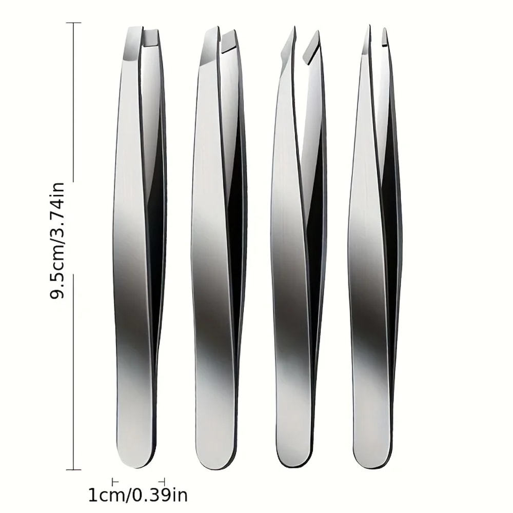 Professional Eyebrow Tweezers Set for Precision Hair & Splinter Removal