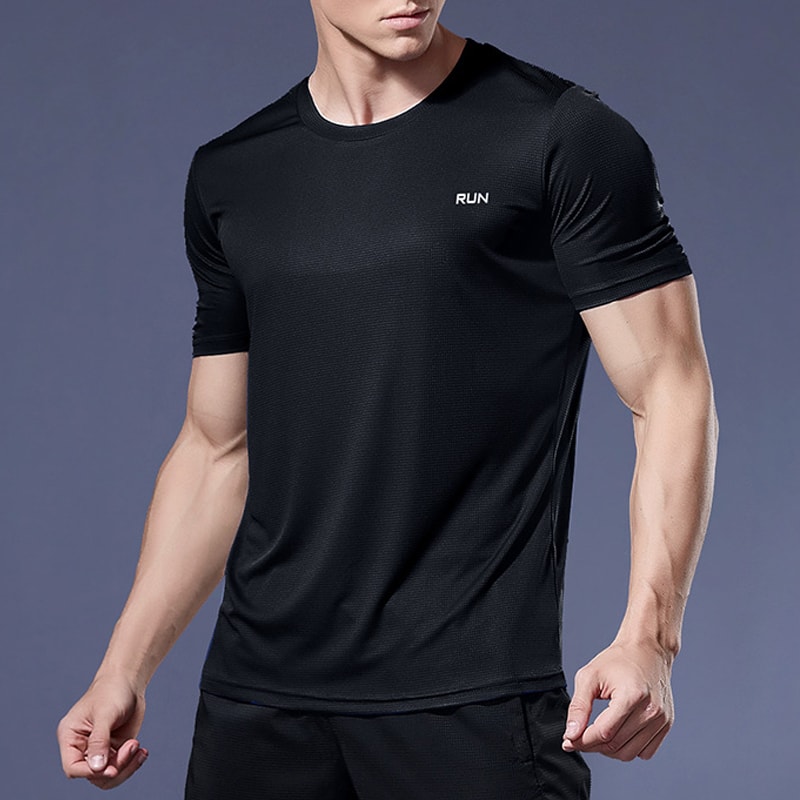 Quick Dry Compression Running TShirt For Men Lightweight Soccer Sports Fitness Shirt 1