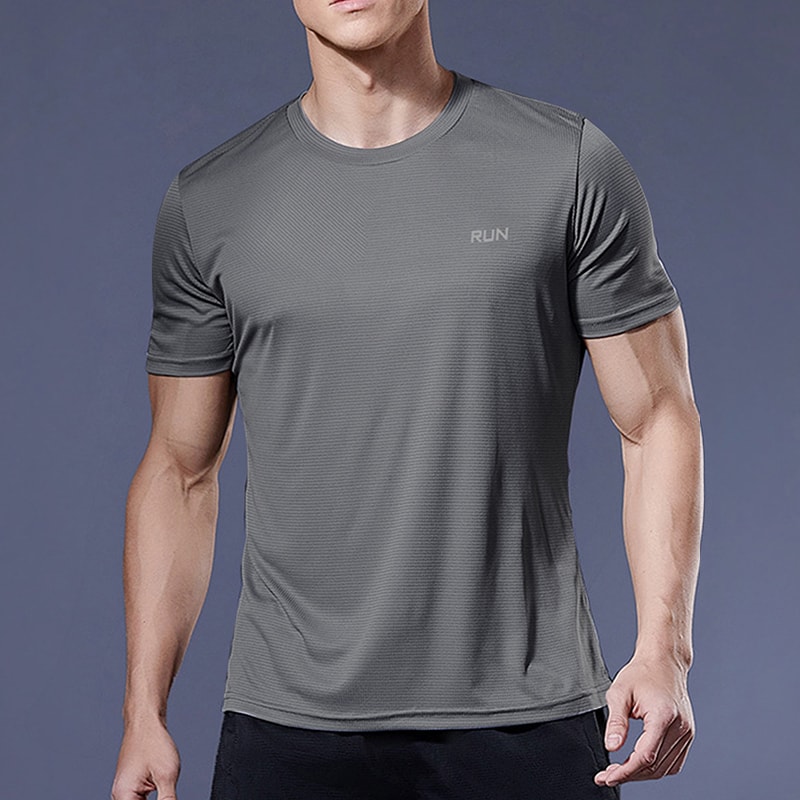 Quick Dry Compression Running TShirt For Men Lightweight Soccer Sports Fitness Shirt 3