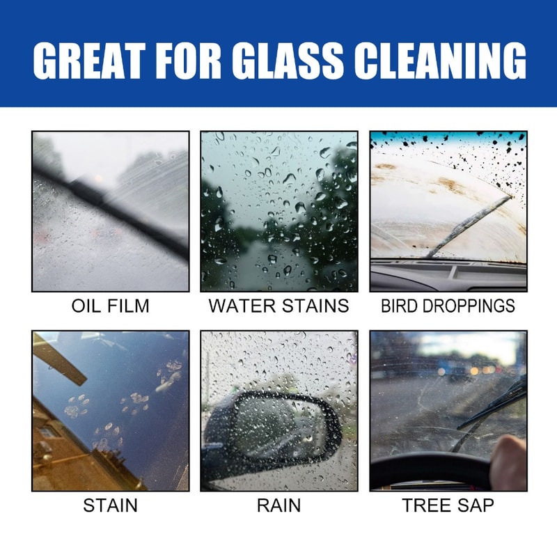 Car Windshield Cleaner - Oil Film Remover Paste for Clear & Safe Driving