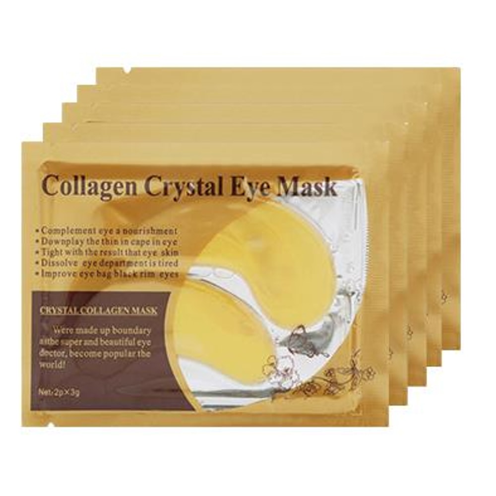 Gold Collagen Crystal Eye Mask Firming, Moisturizing, and Nourishing Eye Patches for Radiant Skin