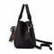 Embroidery Leather Messenger Handbag For Women Stylish Practical Trendy Womens Bag With Hair Ball