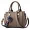 Embroidery Leather Messenger Handbag For Women Stylish Practical Trendy Womens Bag With Hair Ball