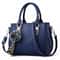 Embroidery Leather Messenger Handbag For Women Stylish Practical Trendy Womens Bag With Hair Ball