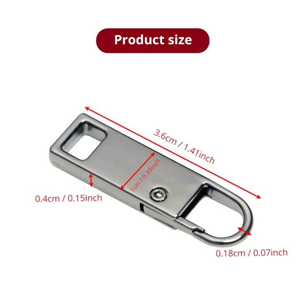 MultiColor Detachable Zipper Pull Replacement For Jeans Backpack Durable Sewing Accessories 5