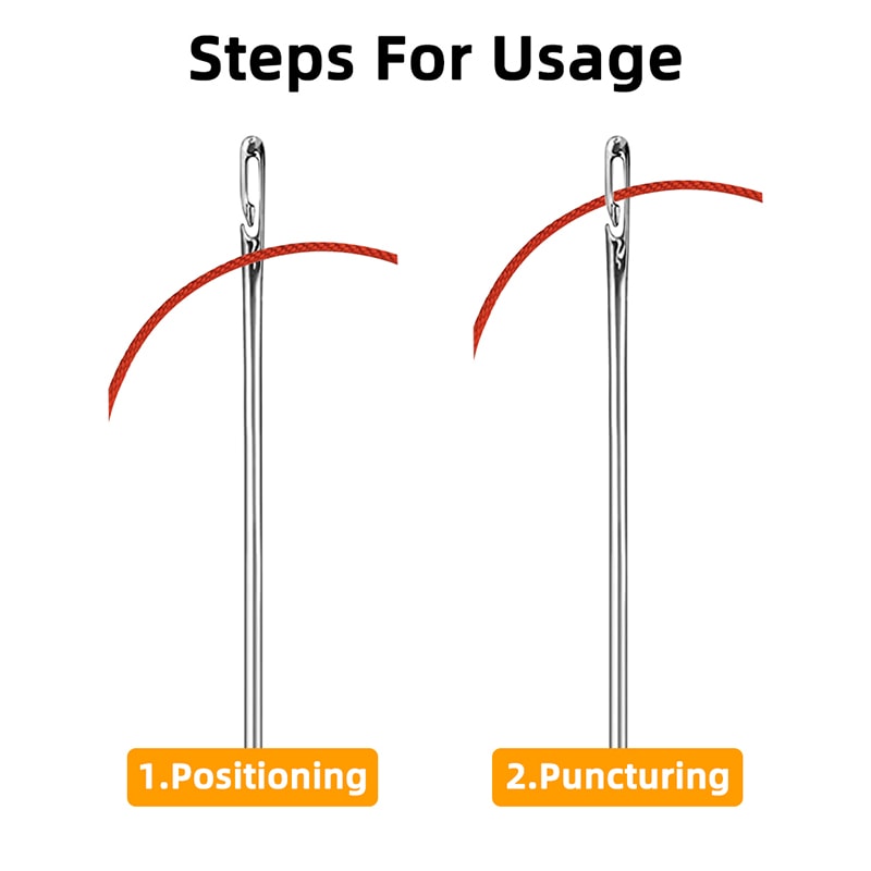 Stainless Steel Blind Needle For Elderly Easy Threading For Sewing DIY 2