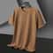 Waffle Knit Summer T-shirt for Men | Round Neck Short-Sleeve Casual Top