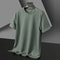 Waffle Knit Summer T-shirt for Men | Round Neck Short-Sleeve Casual Top