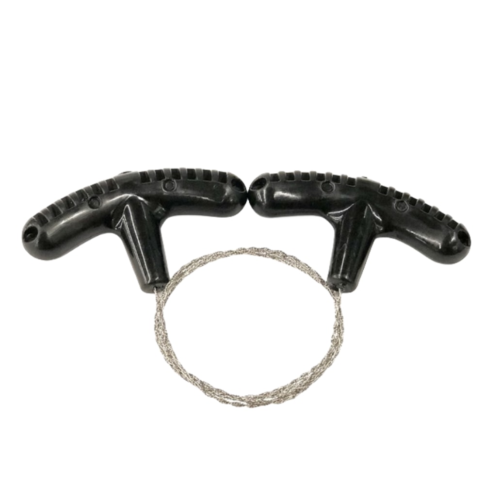 Portable Stainless Steel Wire Saw for Camping and Hiking Easy-to-Use Manual Cutting Tool with Finger Handle