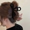 Red Velvet Bow Hair Clip for Women | Elegant Winter Hair Claw Clip | French Hairpin Gift Accessory