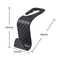 Carbon Fibre Headrest Hook For Car Auto Back Seat Organizer Handbag Holder Clothes Bracket 5