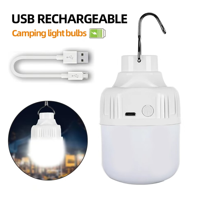 Portable USB Rechargeable LED Pendant Light Waterproof High Brightness For Outdoor Camping Fishin 4