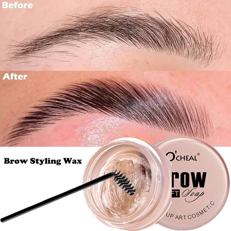 Quick-Drying Eyebrow Styling Cream Sculpt, Shape & Set with Natural Wax for Long-Lasting Hold