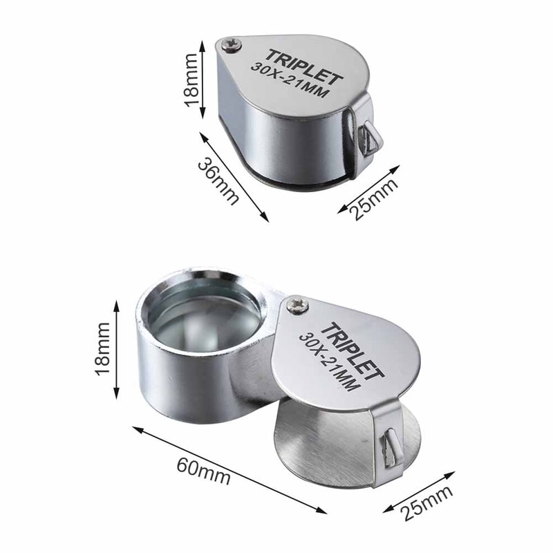 Compact Pocket Loupe Magnifier Foldable Jewelry Magnifying Glass For Reading Diamond Inspection An 3